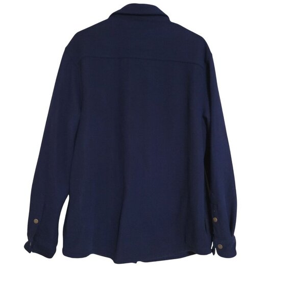 Lee Mens Regular Fit Navy Button-Up‎ Shirt Jacket w/side pockets - Picture 6 of 10